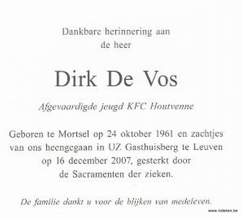 Dirk de vos