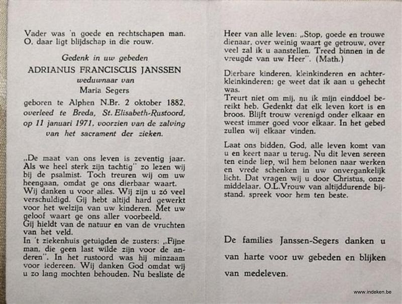 Adrianus Franciscus Janssen