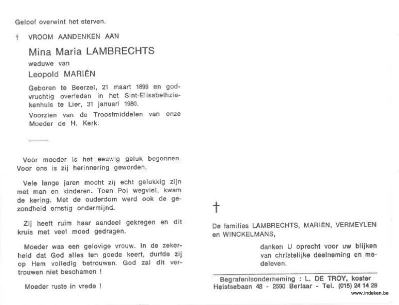 Mina Maria Lambrechts