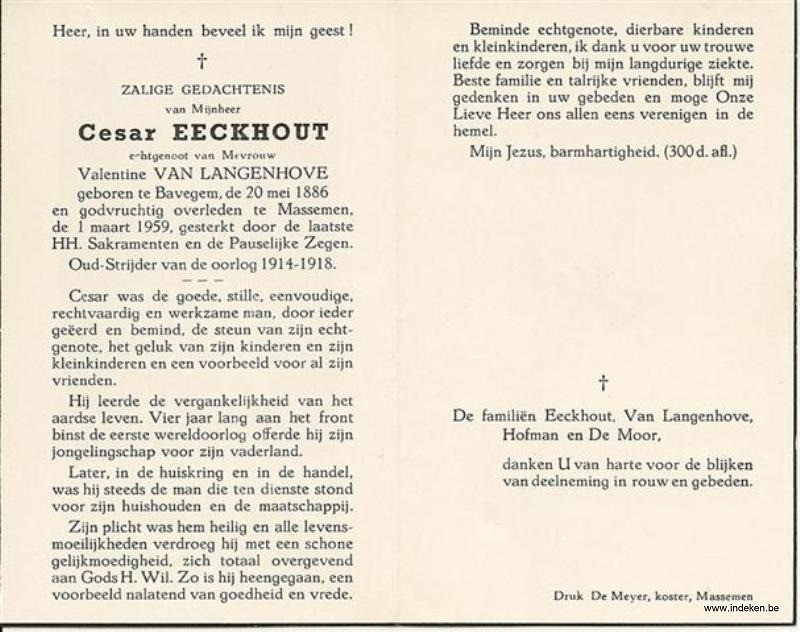 Cesar Joseph eeckhout