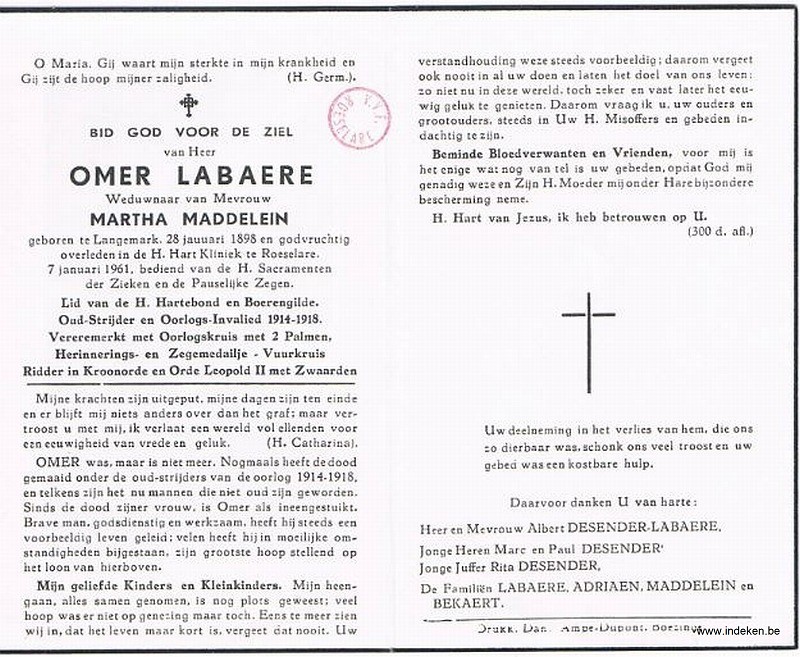 Omer Petrus Labaere