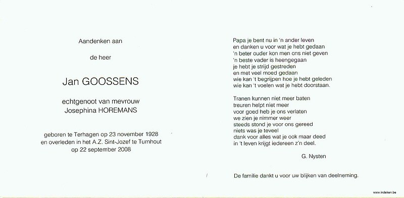 Jan Goossens