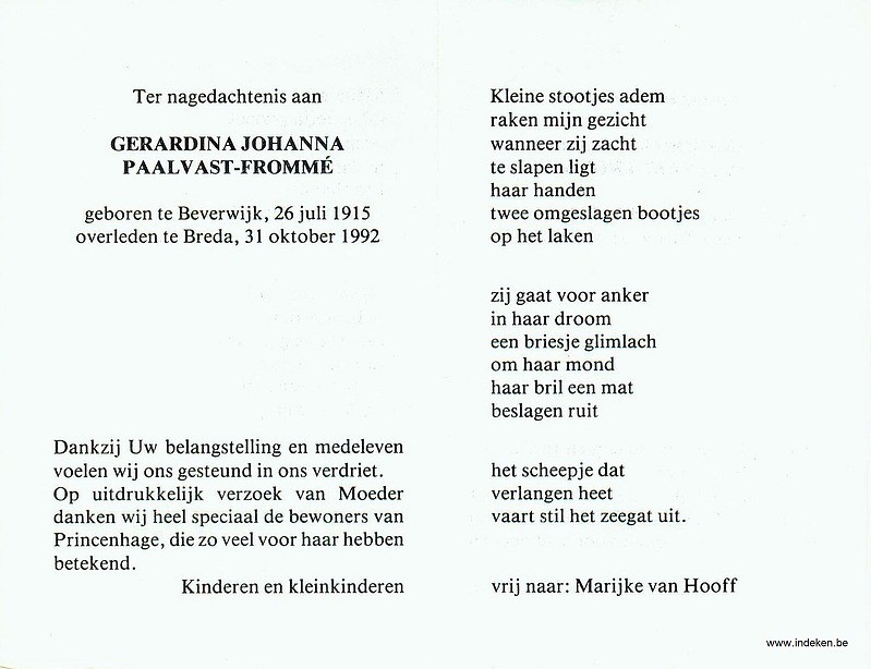 Gerardina Johanna Frommé