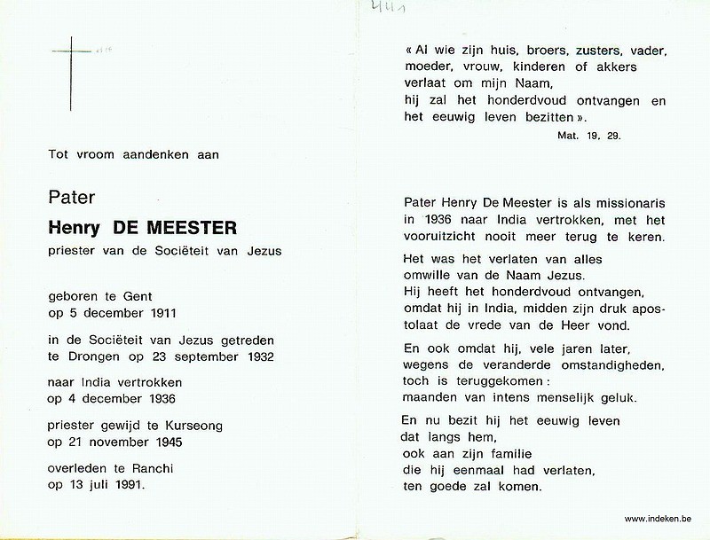 Henry De Meester