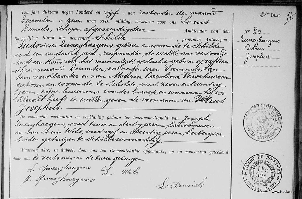 Petrus Josephus Quaeyhaegens