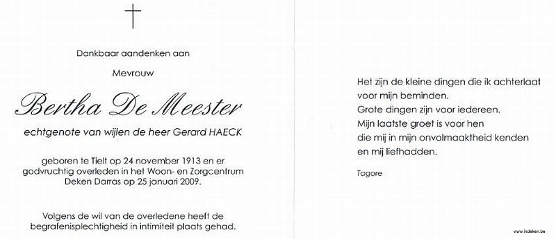 Bertha De Meester