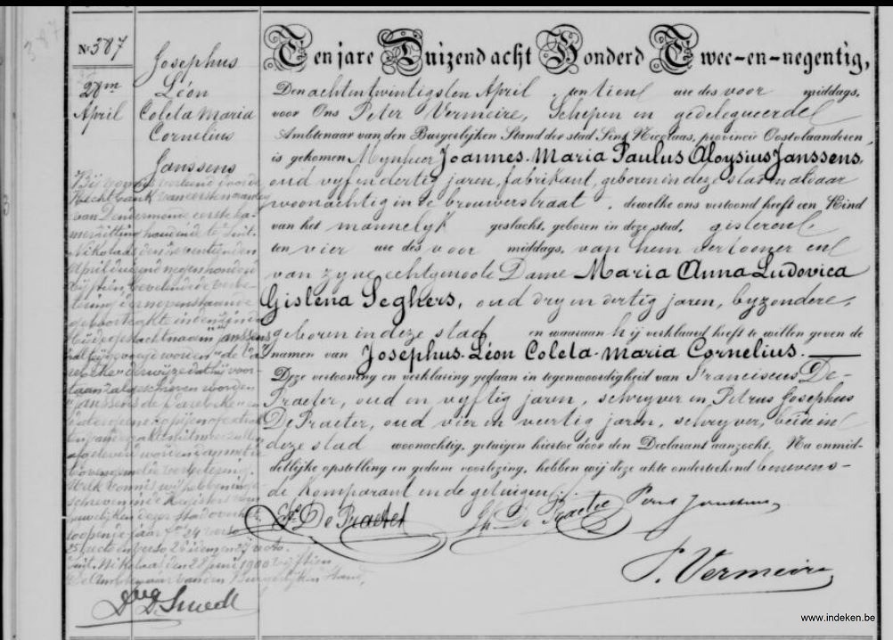 Joseph Leon Colette Marie Corneille Janssens de Varebeke