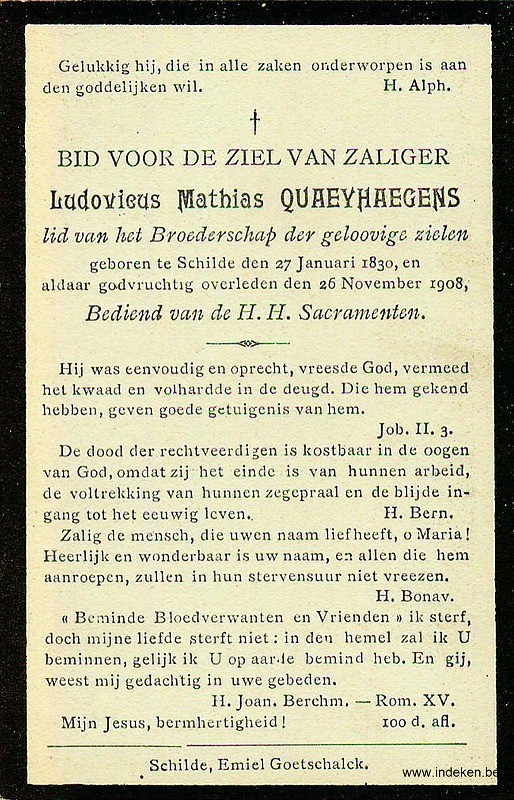 Ludovicus Mathias Quaeyhaegens