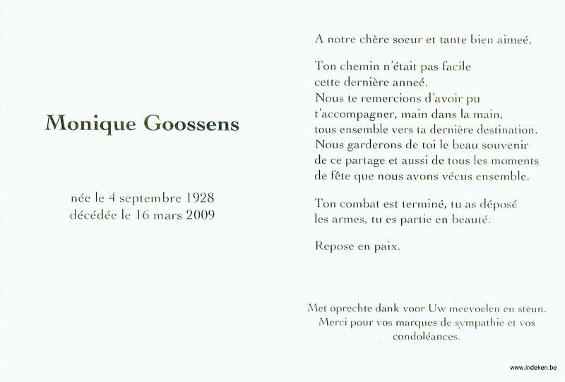 Monique Goossens