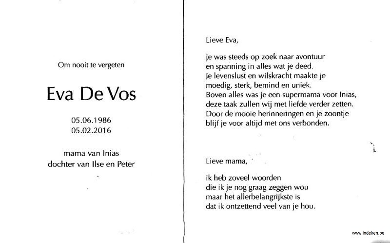 Eva De Vos