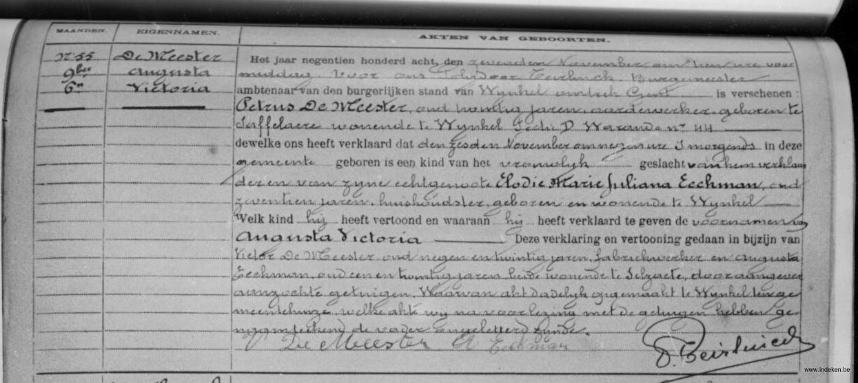 Augusta Victoria De meester