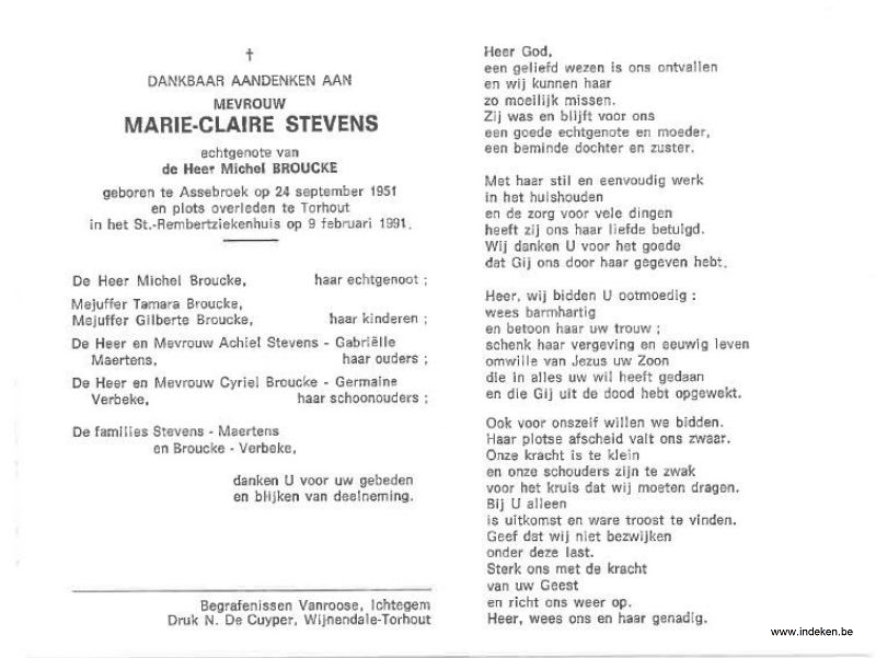 Marie Claire Stevens