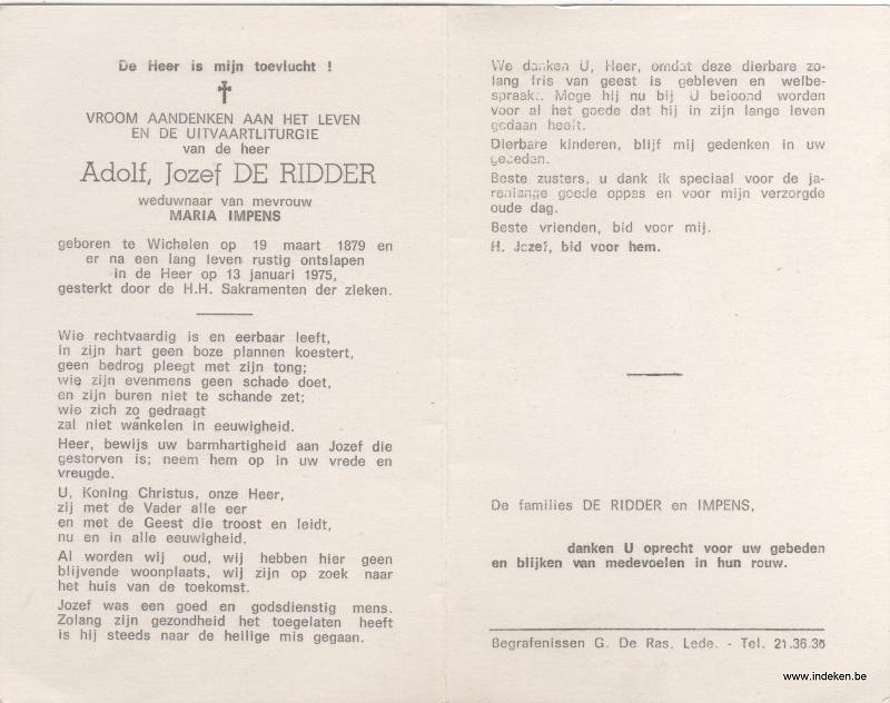 Adolf Jozef De Ridder