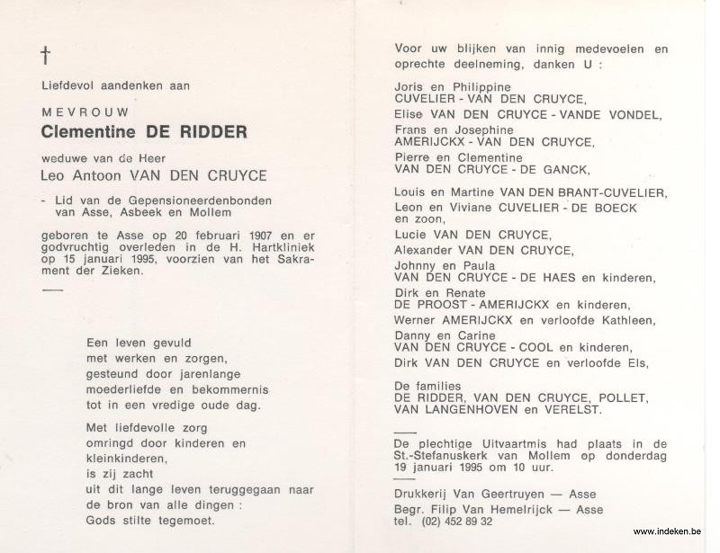 Clementine De Ridder