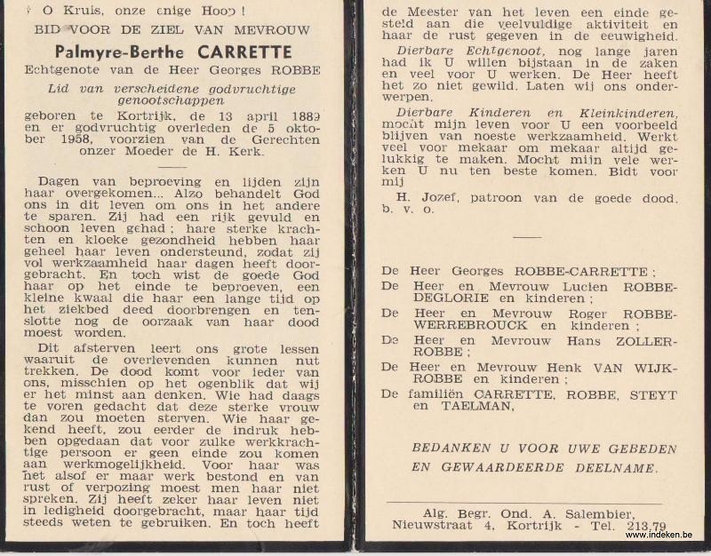 Palmyre Berthe Carrette