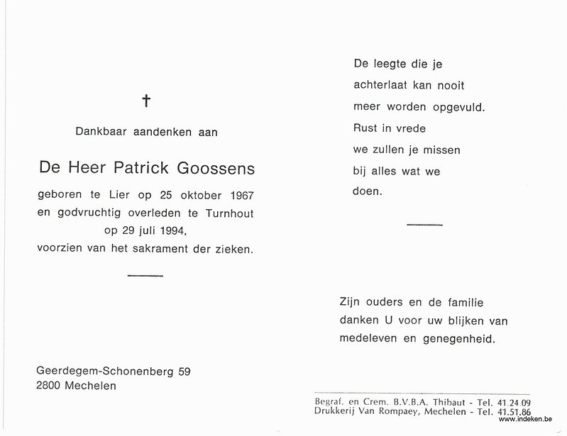 Patrick Goossens