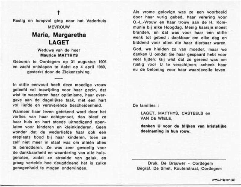Maria Margaretja Laget