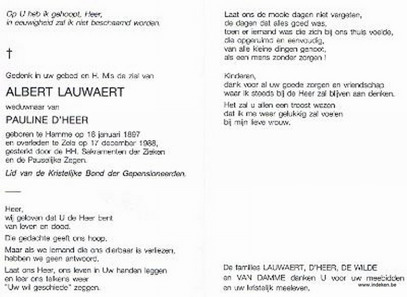 Albertus Franciscus Lauwaert