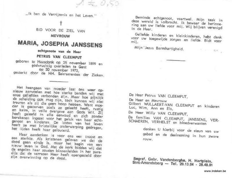 Maria Josepha Janssens