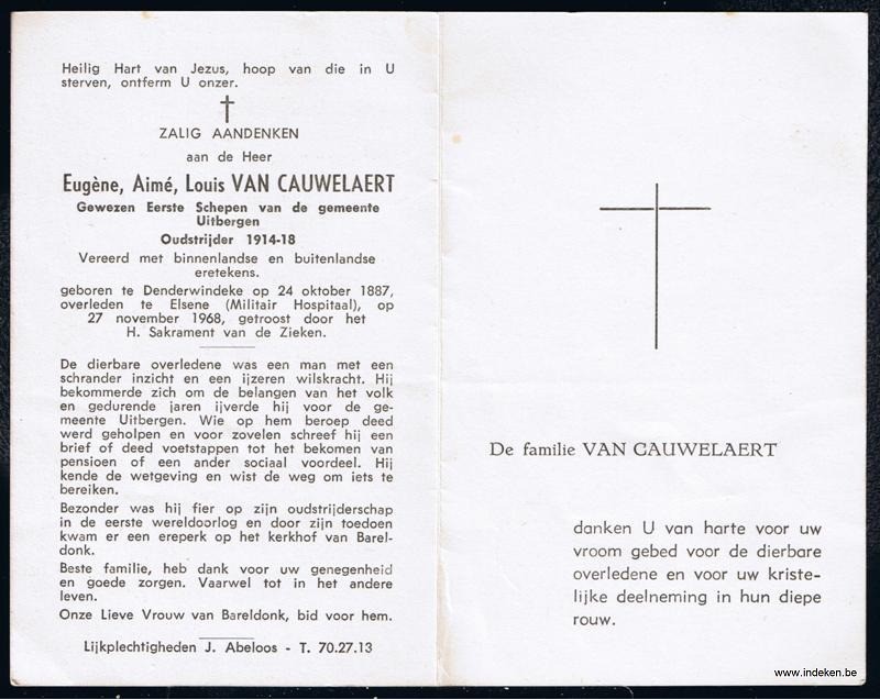 Eugene Aime Louis Cauwelaert