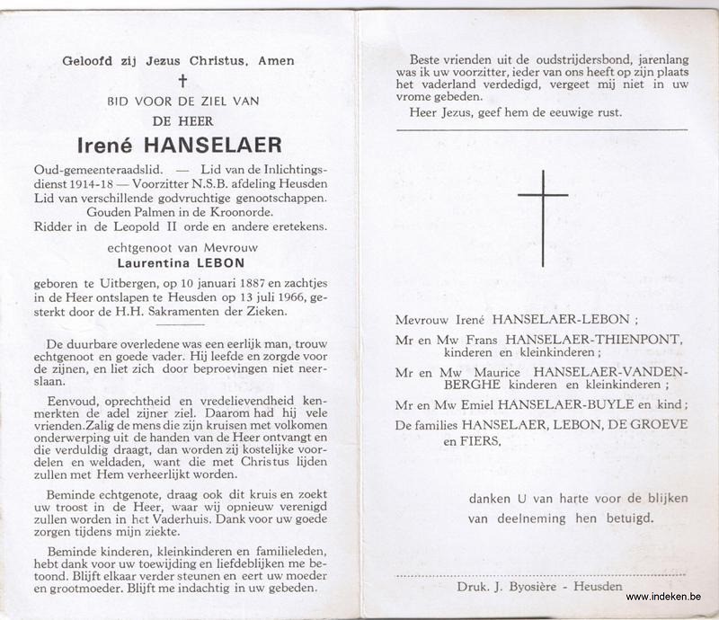 Irenus Hanselaer