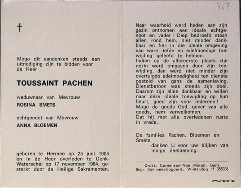 Toussaint Joseph Pachen