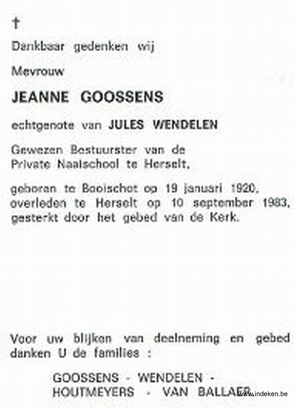 Jeanne Goossens