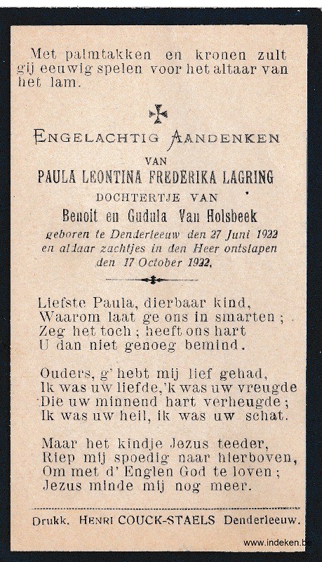 Paula Leontina Frederika Lagring