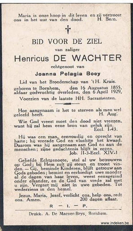 Henricus De Wachter