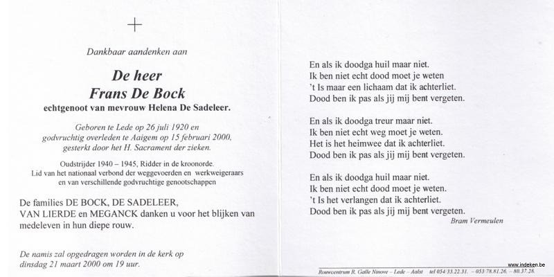 Frans De Bock