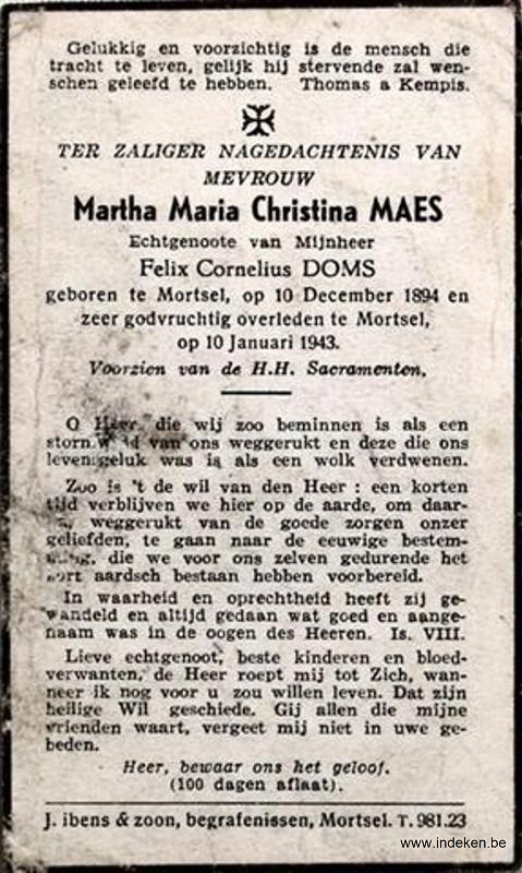 Martha Maria Christina Maes