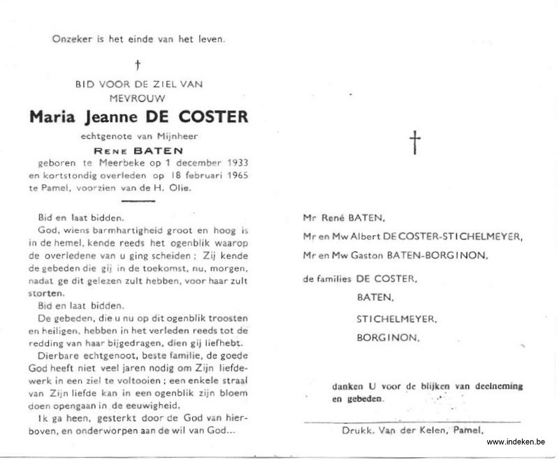 Maria Jeanne De Coster