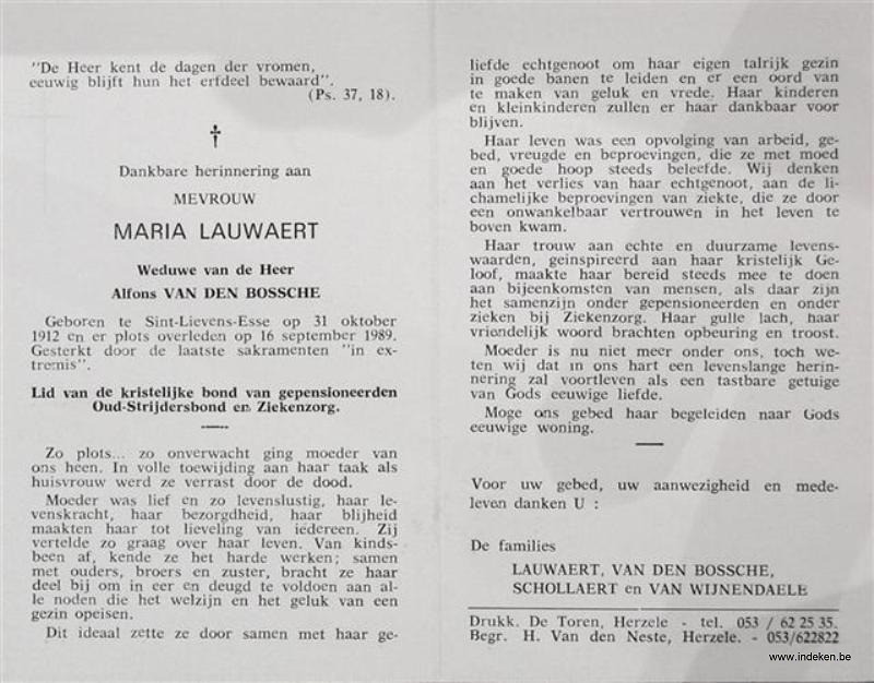 Maria Alibina Lauwaert