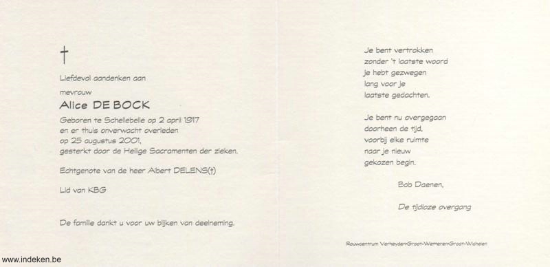 Alice De Bock