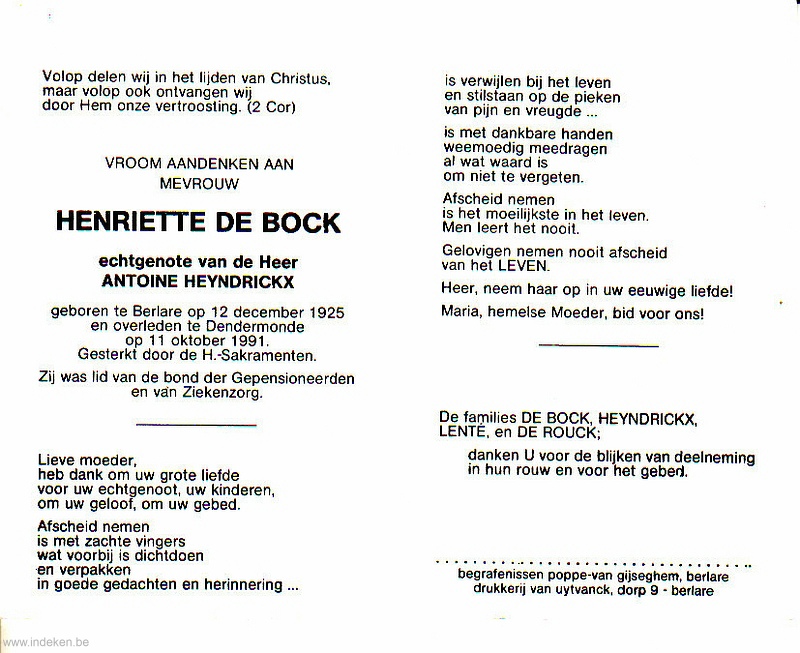 Henriette De Bock