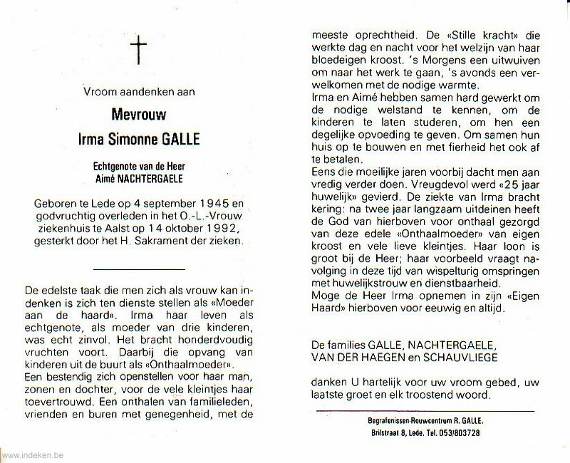 Irma Simonne Galle