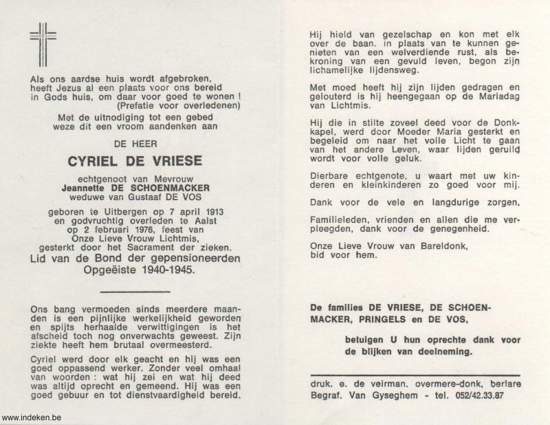 Cyriel De Vriese