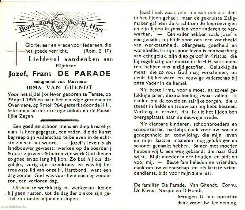 Jozef Frans De Parade