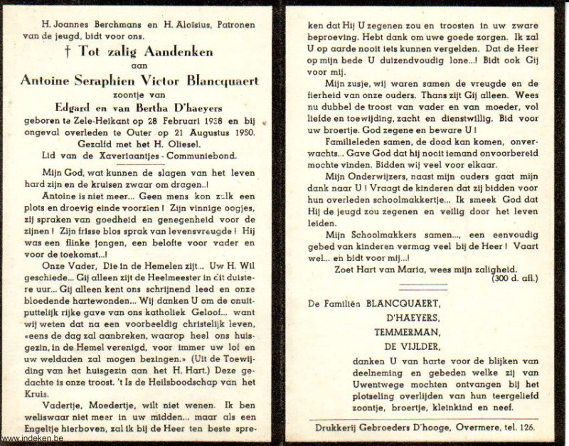 Antoine Seraphien Victor Blancquaert