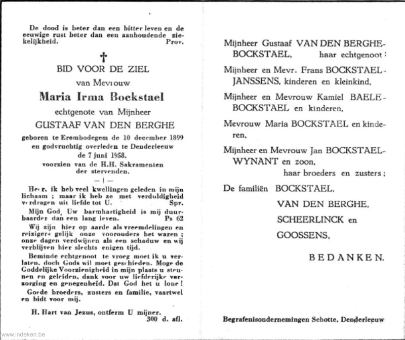 Maria Irma Bockstael