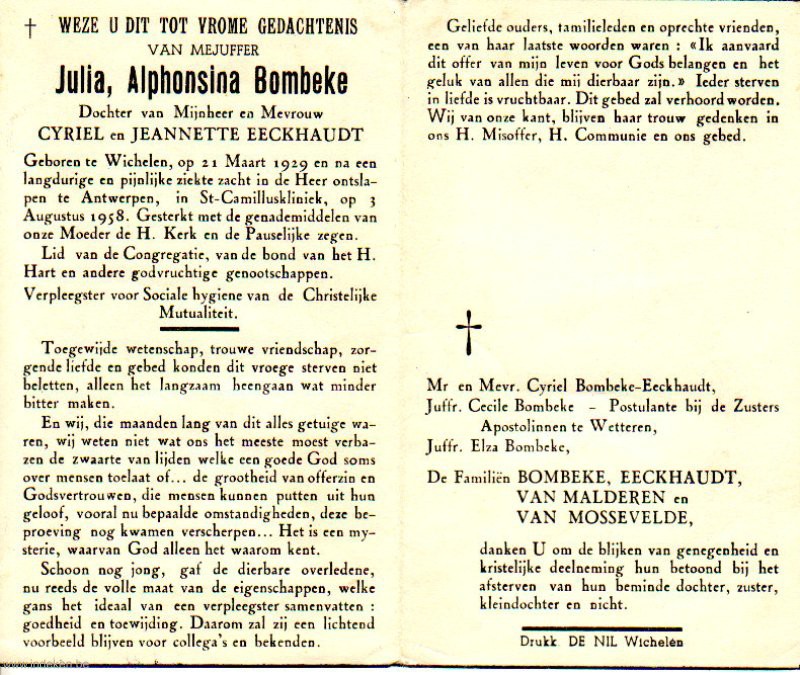Julia Alphinsina Bombeke