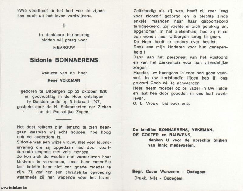 Sidonie Bonnaerens