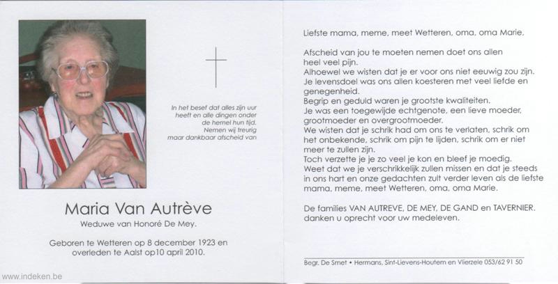 Maria Van Autrëve
