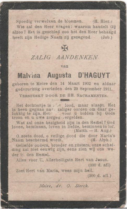 Malvina Augusta D Haguyt