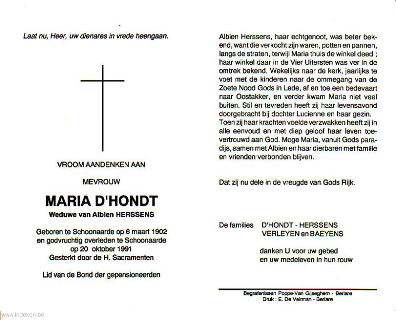 Maria D Hondt