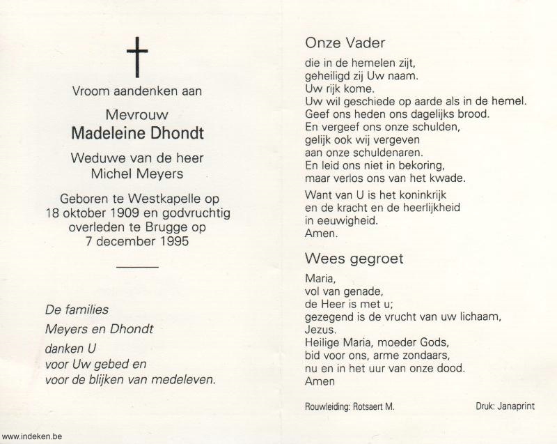 Madeleine Dhondt