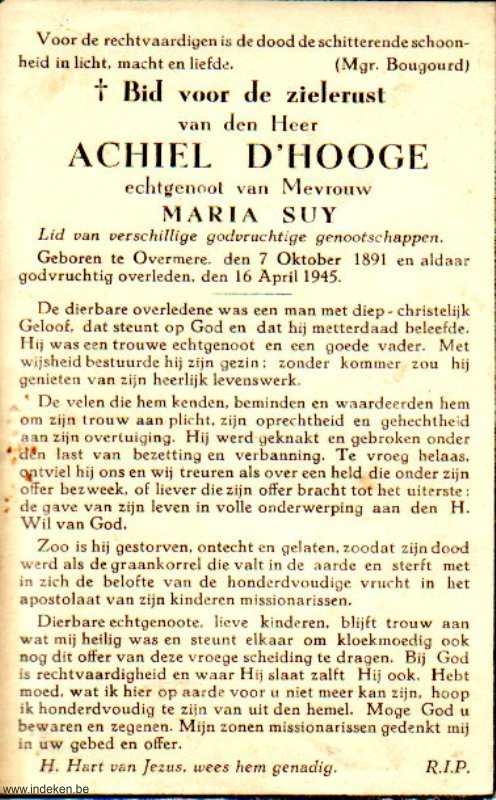 Achiel D Hooge