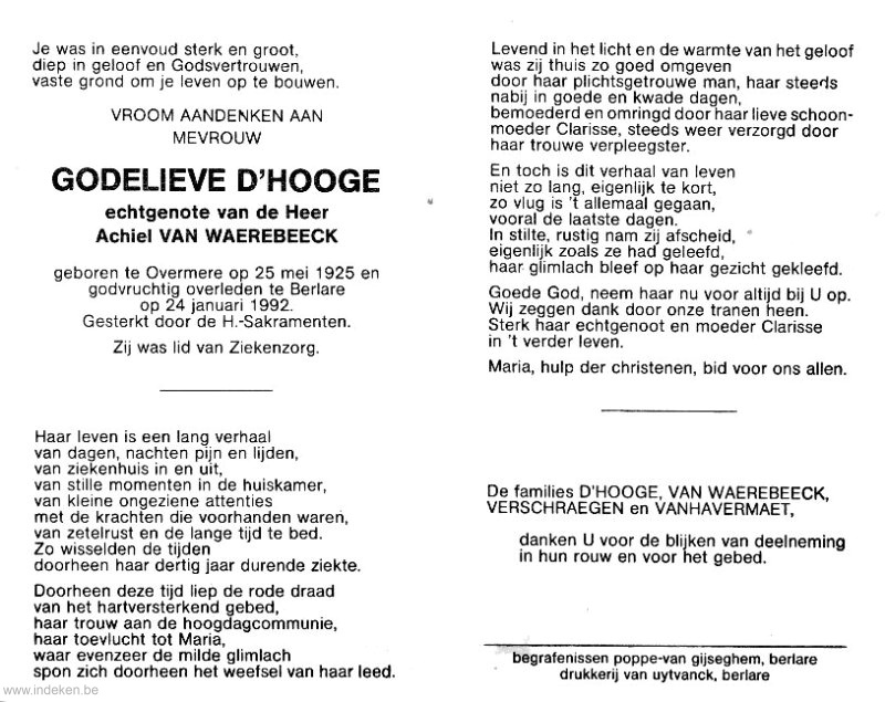 Godelieve D hooge