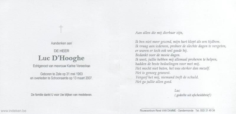 Luc D hooghe