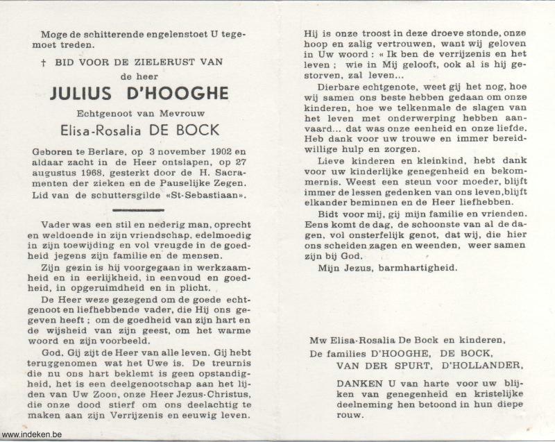 Julius D hooghe